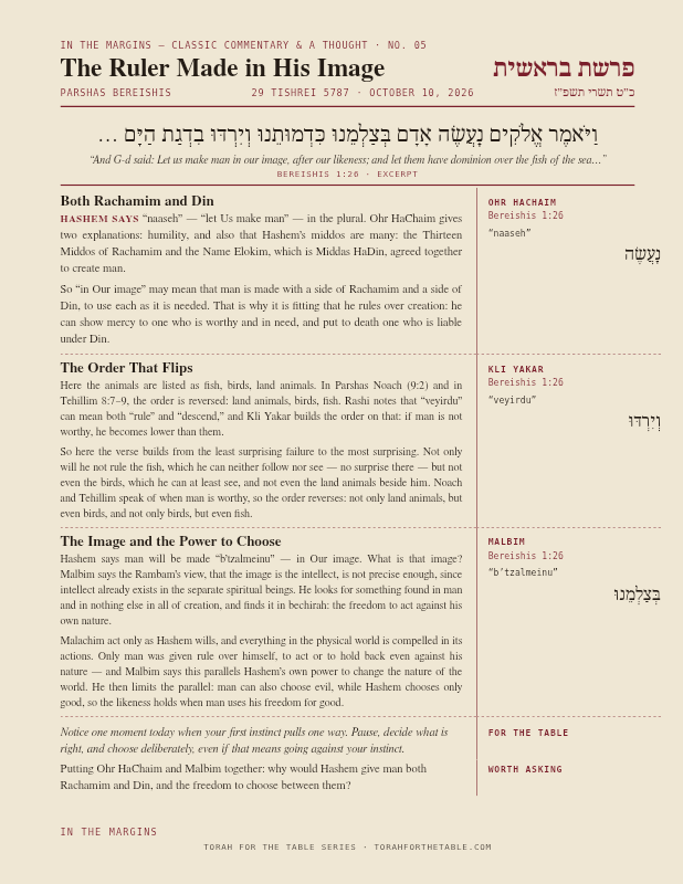 First page preview of In the Margins