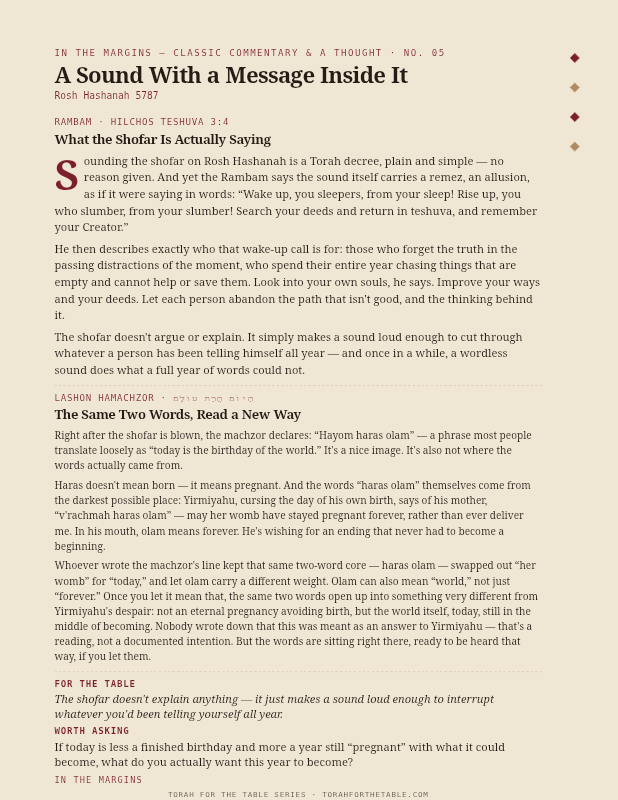 First page preview of In the Margins