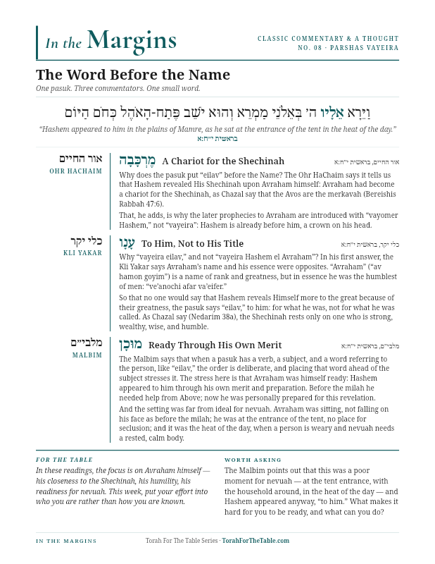 First page preview of In the Margins