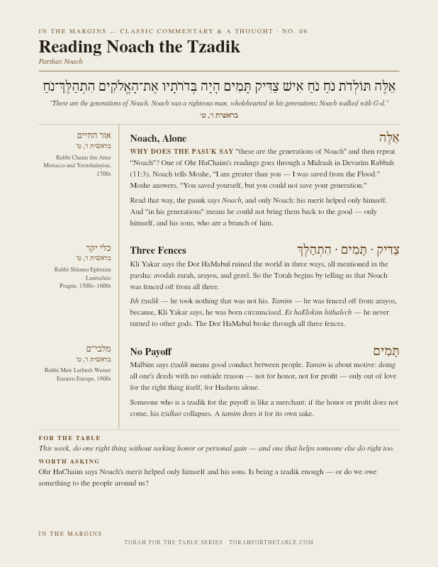 First page preview of In the Margins