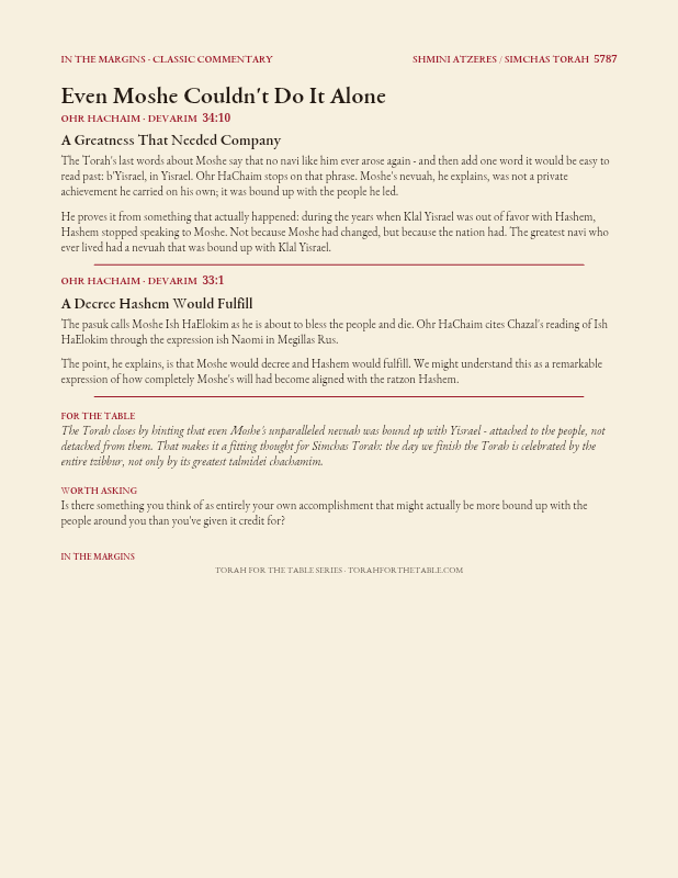 First page preview of In the Margins